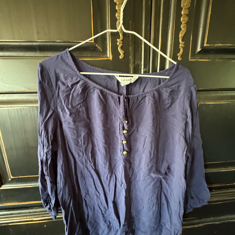 Old Navy Women's Deep Blue Blouse